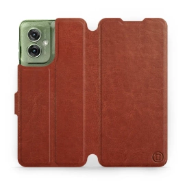 Hülle für Motorola Moto G55 5G - Farbe Brown&Gray