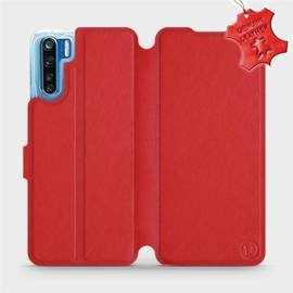 Hülle für OPPO A91 - Farbe Red Leather