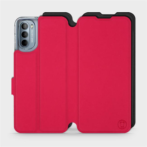 Hülle für Motorola Moto G31 - Farbe Rot mit Schwarz