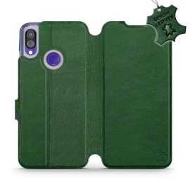 Hülle für Xiaomi Redmi Note 7 - Farbe Green Leather