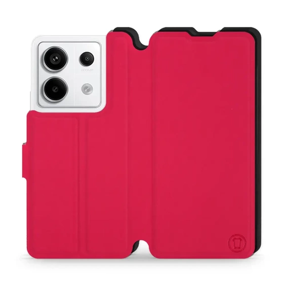 Hülle für Xiaomi Redmi Note 13 PRO - Farbe Rot mit Schwarz