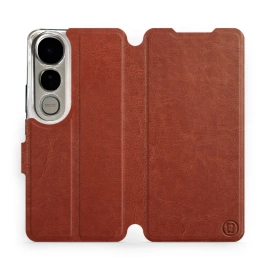 Hülle für Vivo V50 Lite - Farbe Brown&Orange