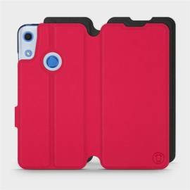 Hülle für Huawei Y6S - Farbe Rot mit Schwarz