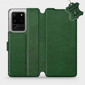 Hülle für Samsung Galaxy S20 Ultra - Farbe Green Leather