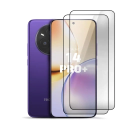 2er Set Panzerglas Clear für Realme 14 Pro Plus 5G