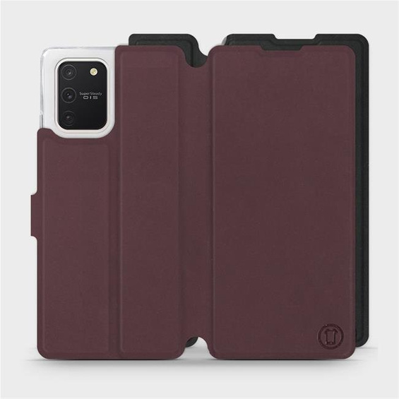 Hülle für Samsung Galaxy S10 Lite - Farbe Burgund mit Schwarz