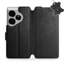 Hülle für Realme GT 6 - Farbe Black Leather