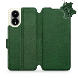Hülle für OPPO A38 - Farbe Green Leather