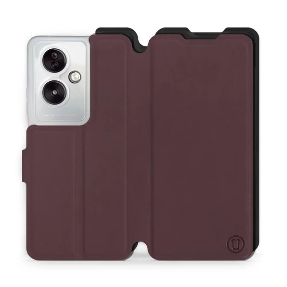 Hülle für OPPO A79 5G - Farbe Burgund mit Schwarz