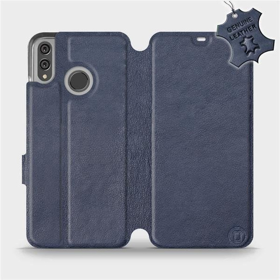 Hülle für Huawei Honor 8X - Farbe Blue Leather