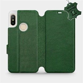 Hülle für Xiaomi Mi A2 Lite - Farbe Green Leather