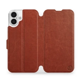 Hülle für Apple iPhone 16 Plus - Farbe Brown&Orange