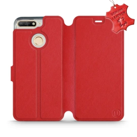 Hülle für Huawei Y6 Prime 2018 - Farbe Red Leather