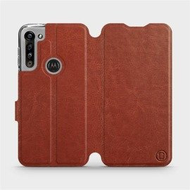 Hülle für Motorola Moto G8 Power - Farbe Brown&Gray