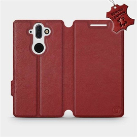 Hülle für Nokia 8 Sirocco - Farbe Dark Red Leather
