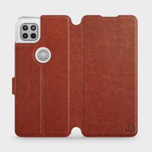 Hülle für Motorola Moto G 5G - Farbe Brown&Orange