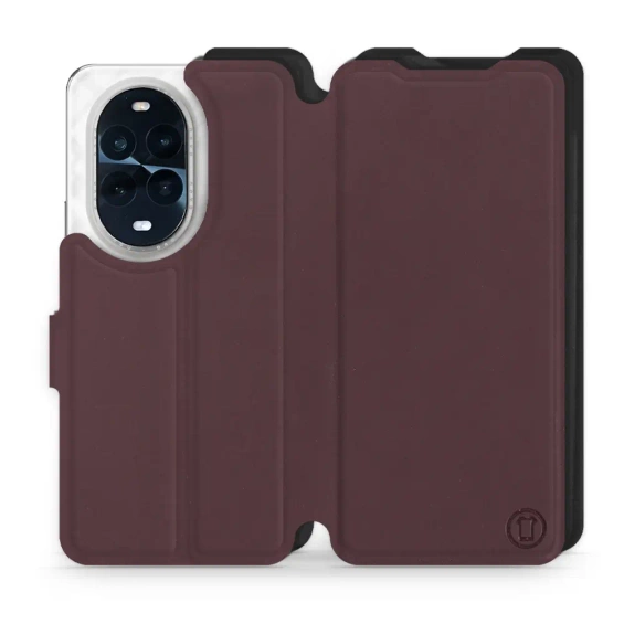Hülle für Huawei Nova 13 Pro - Farbe Burgund mit Schwarz