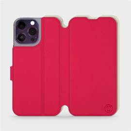 Hülle für Apple iPhone 14 Pro Max - Farbe Rot mit Platin