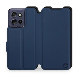 Hülle für Motorola Edge 50 Neo - Farbe Marine mit Schwarz