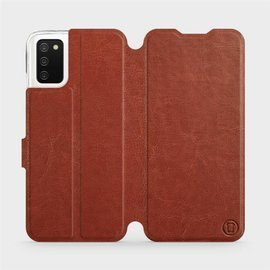 Hülle für Samsung Galaxy A02S - Farbe Brown&Orange