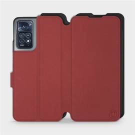Hülle für Xiaomi Redmi Note 11 Pro 5G - Farbe Dunkelrot mit Schwarz