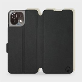 Hülle für Xiaomi Mi 11 Lite - Farbe Schwarz mit Platin