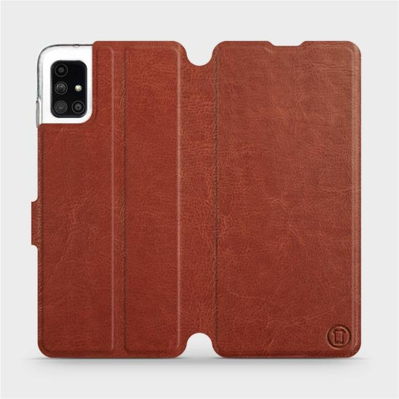 Hülle für Samsung Galaxy M51 - Farbe Brown&Orange