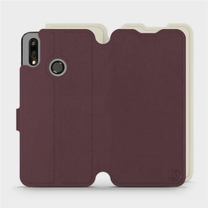 Hülle für Huawei P Smart 2019 - Farbe Burgund mit Platin