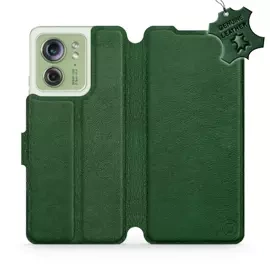 Hülle für Motorola Edge 40 - Farbe Green Leather