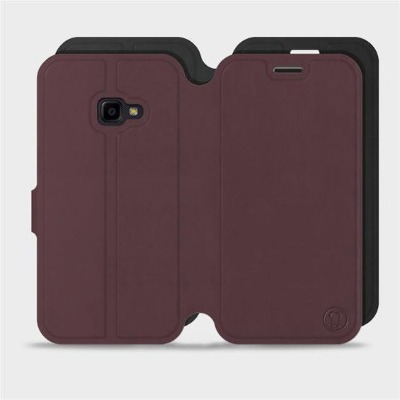 Hülle für Samsung Galaxy Xcover 4 - Farbe Burgund mit Schwarz