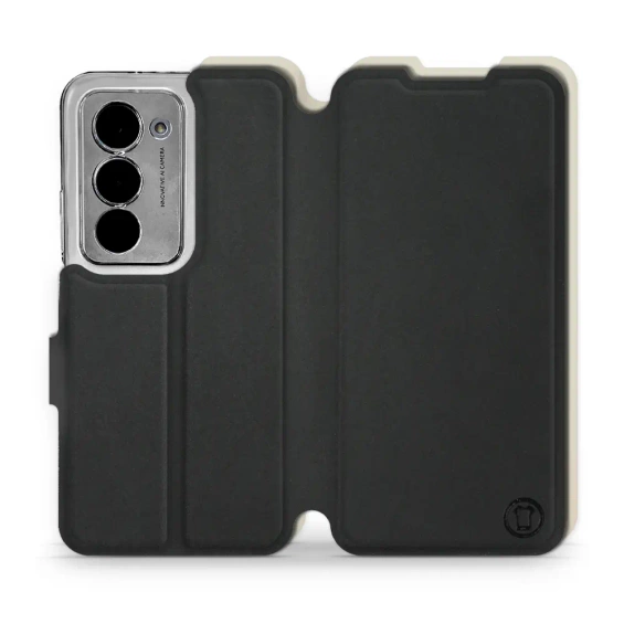 Hülle für Xiaomi Redmi 15 5G - Farbe Schwarz mit Platin