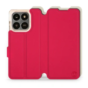 Hülle für Huawei Honor 400 Smart - Farbe Rot mit Platin