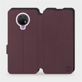 Hülle für Nokia G10 - Farbe Burgund mit Schwarz