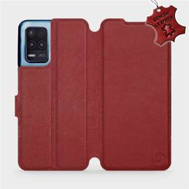 Hülle für Realme 8 5G - Farbe Dark Red Leather