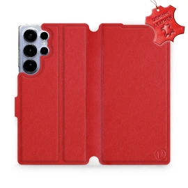 Hülle für Samsung Galaxy S25 Ultra - Farbe Red Leather
