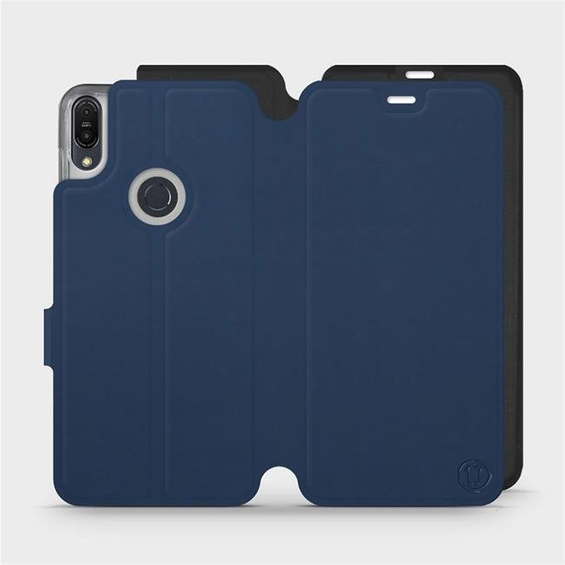 Hülle für Asus Zenfone Max Pro M1 ZB602KL - Farbe Marine mit Schwarz