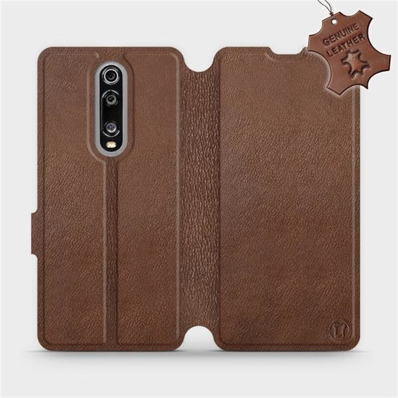 Hülle für Xiaomi Mi 9T - Farbe Brown Leather