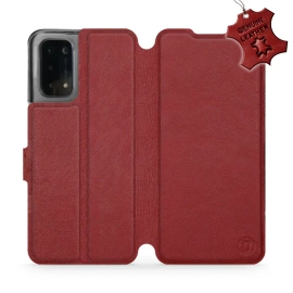 Hülle für OPPO A74 5G - Farbe Dark Red Leather