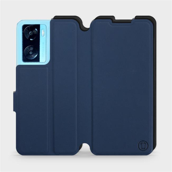 Hülle für OPPO A57s - Farbe Marine mit Schwarz