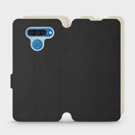 Hülle für LG Q60 - Farbe Schwarz mit Platin