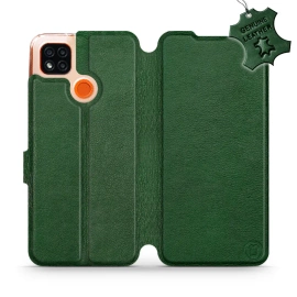 Hülle für Xiaomi Redmi 9C - Farbe Green Leather