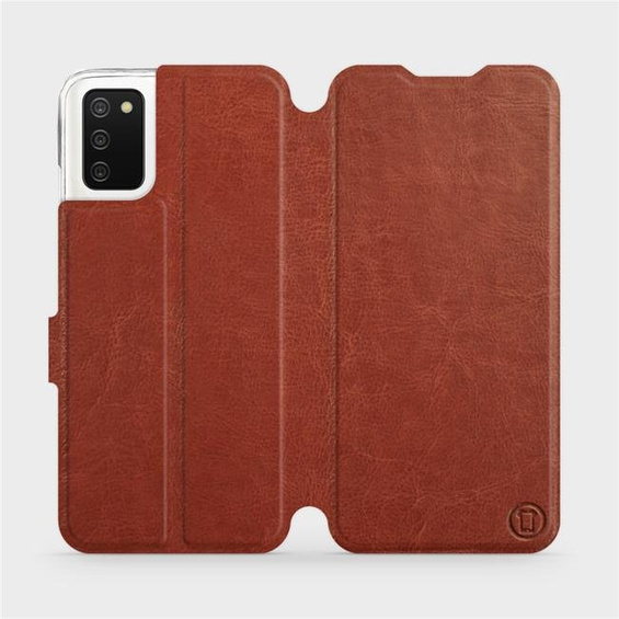 Hülle für Samsung Galaxy A02S - Farbe Brown&Orange