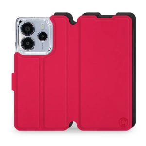Hülle für Xiaomi Redmi Note 14 4G - Farbe Rot mit Schwarz