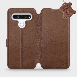 Hülle für LG K61 - Farbe Brown Leather