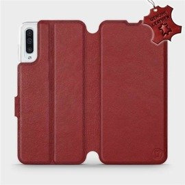 Hülle für Samsung Galaxy A50 - Farbe Dark Red Leather