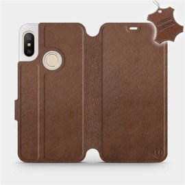 Hülle für Xiaomi Mi A2 Lite - Farbe Brown Leather