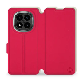 Hülle für Xiaomi Redmi Note 14 Pro Plus 5G - Farbe Rot mit Platin