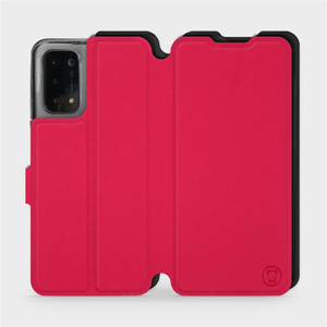 Hülle für OPPO A74 5G - Farbe Rot mit Schwarz