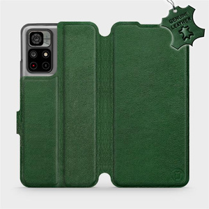 Hülle für Xiaomi Redmi Note 11 - Farbe Green Leather
