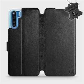 Hülle für OPPO A91 - Farbe Black Leather